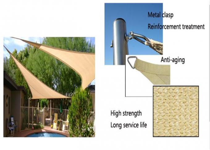 Weather Resistant Knitted Garden Shade Sail For Blocking The SunShine And UV Rays